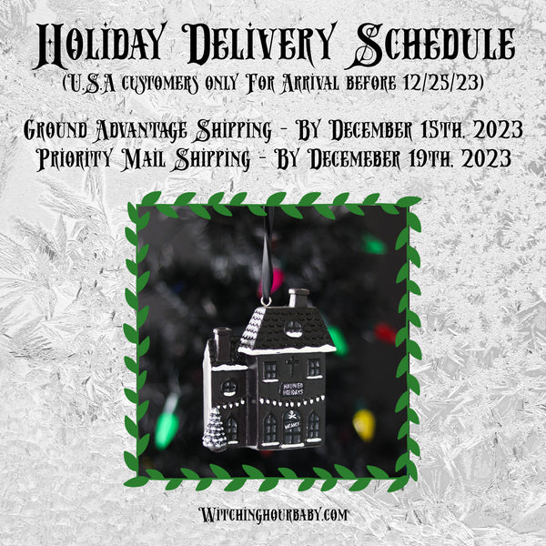 Holiday Shipping Schedule 2023