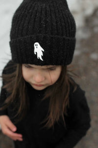 Ghostie Embroidered Knit Beanie (Kids/Adults)