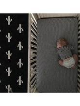 Load image into Gallery viewer, Striped Fitted Crib Sheet