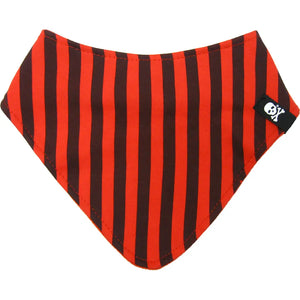 Striped Red/Black Bib