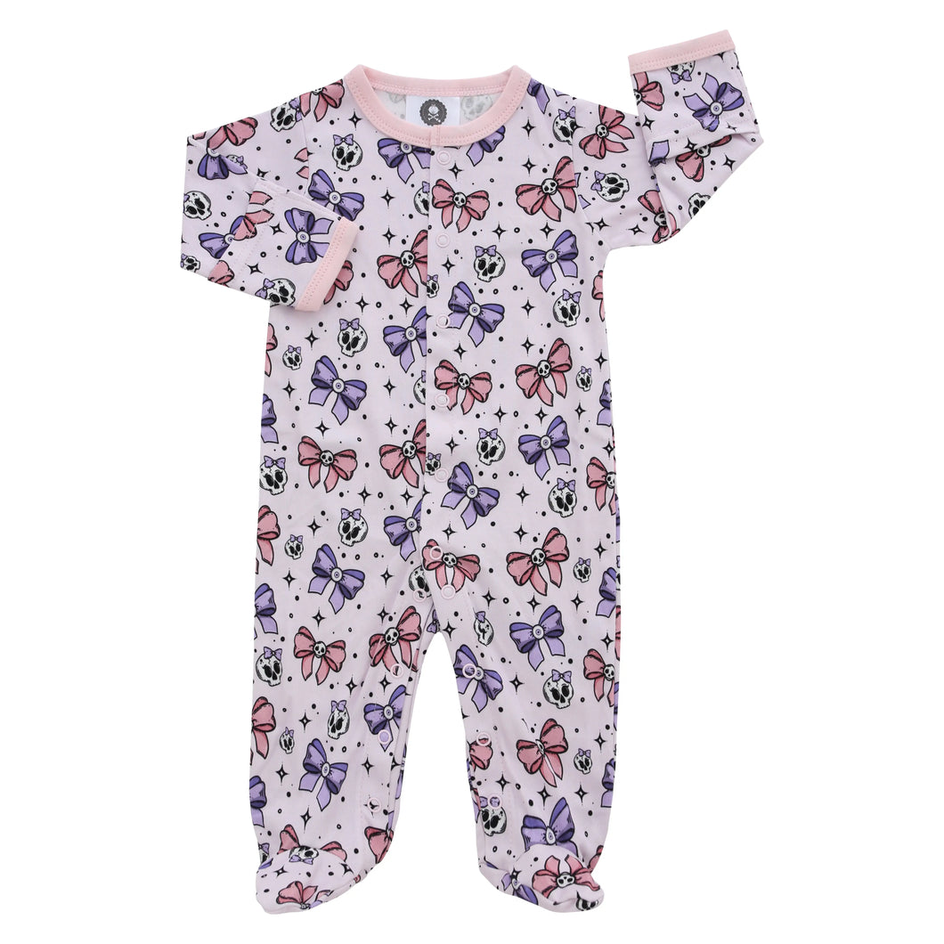 Pastel Goth Bow Sleepsuit (Babies)