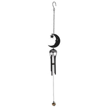 Load image into Gallery viewer, Black Crescent Moon Windchime