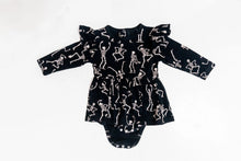 Load image into Gallery viewer, Dancing Skeleton Dress Onesie (Babies/Toddlers)