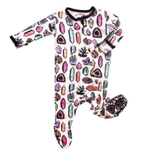 Load image into Gallery viewer, Crystals Footie Pajama Onesie (Babies)