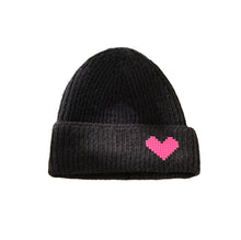 Load image into Gallery viewer, Digital Heart Knit Hat (Kids/Adults in Multiple Colors)