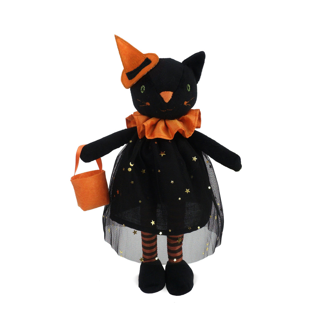 Dorrie Cat Witch Doll Toy