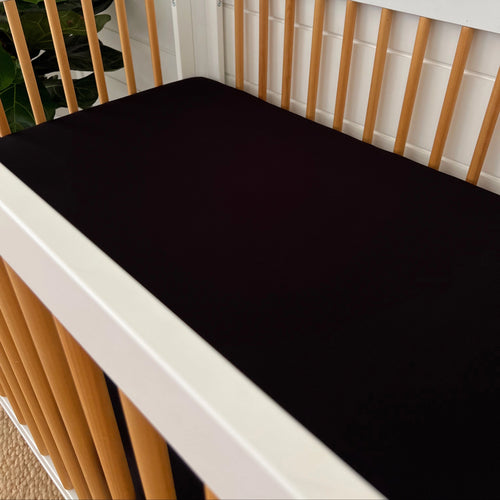 Midnight Fitted Crib Sheet