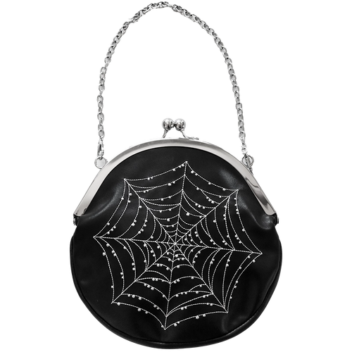 Spiderweb Kisslock Handbag