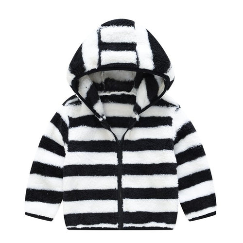 Fuzzy Burton Hoodie Jacket (Toddler/Kids)