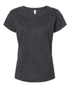 Black Leopard Womens T-Shirt (Size 4X left only)