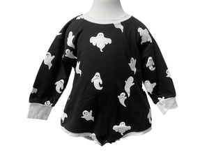Ghostly Onesie in Black (Size 18/24 Only Left)