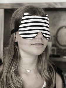 Striped Cat Sleep Mask