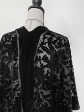 Load image into Gallery viewer, Velvet Mourning Shawl Cardigan
